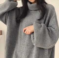 Chic and Cozy Oversized Turtleneck Sweater