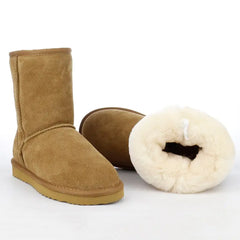 Genuine Cowhide Winter Boots