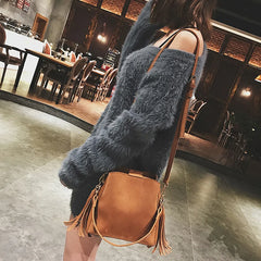 Fashion Scrub Women Bucket Vintage Shoulder Bag Vintage