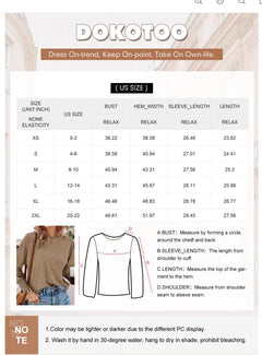 Dokotoo Long Sleeve Tops for Women 2024 Oversized Fashion T Shirts for Women Crewneck Casual Loose Shirts Basic Tee Large Pink