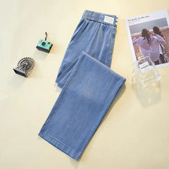 Summer Ice Silk Jeans Women