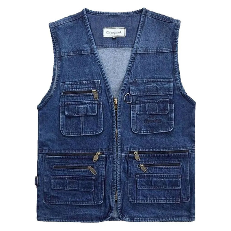 Denim Work Vest