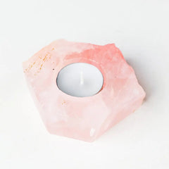 Natural Shape Crystals Candle Holder