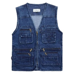 Denim Work Vest