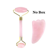 Rose Quartz and Jade Roller Slimming Face Massager