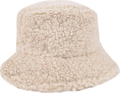 Cozy Faux Fur Bucket Hat - Fluffy Winter Cap for Women, and Girls