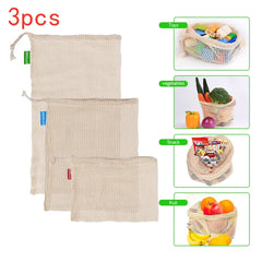 Reusable Cotton Mesh Bag For Vegetables