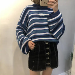 Navy Stripes Sweater