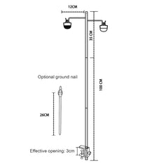 Outdoor Portable Camping Lamp Holder