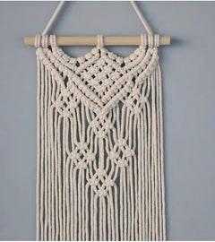 Handwoven Macrame Wall Hanging – Bohemian Cotton Rope Tapestry for Home Décor